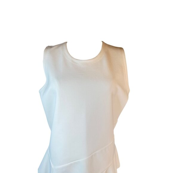 NWT J.Crew Medium Off White Sleeveless Peplum - Picture 3 of 16